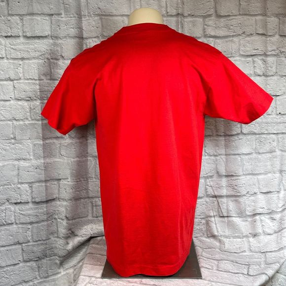 Screen Stars Best Bah Humbug Christmas XL T-Shirt 50/50 USA Single Stitch - Picture 5 of 11